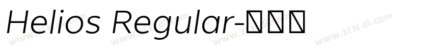Helios Regular字体转换